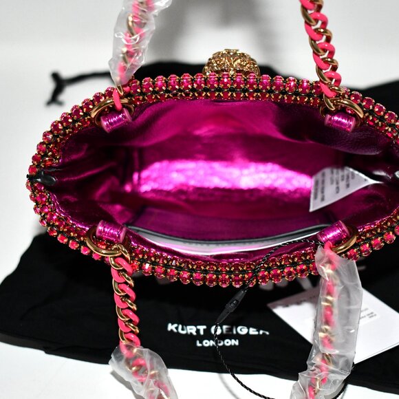 Kurt Geiger London MINI Party tote bag in Pink #3574898999 NWT Details: This Min - Picture 4 of 6